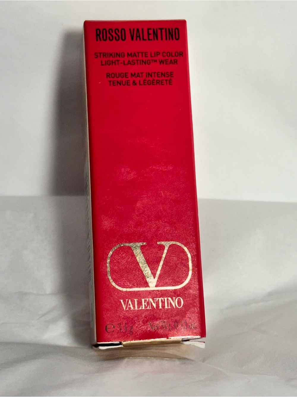 Rosso Valentino Striking Matte Lip Color • Long-Lasting Matte Lipstick •